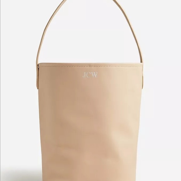 NWT J.Crew Berkeley Leather Bucket Bag - Picture 1 of 8